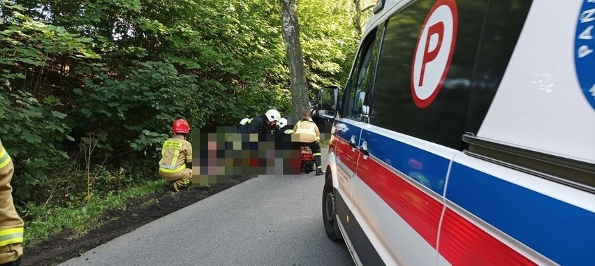 Tragiczny wypadek na drodze 212 koło Cewic. Nie żyje 19-latek z Bytowa (szczegóły)