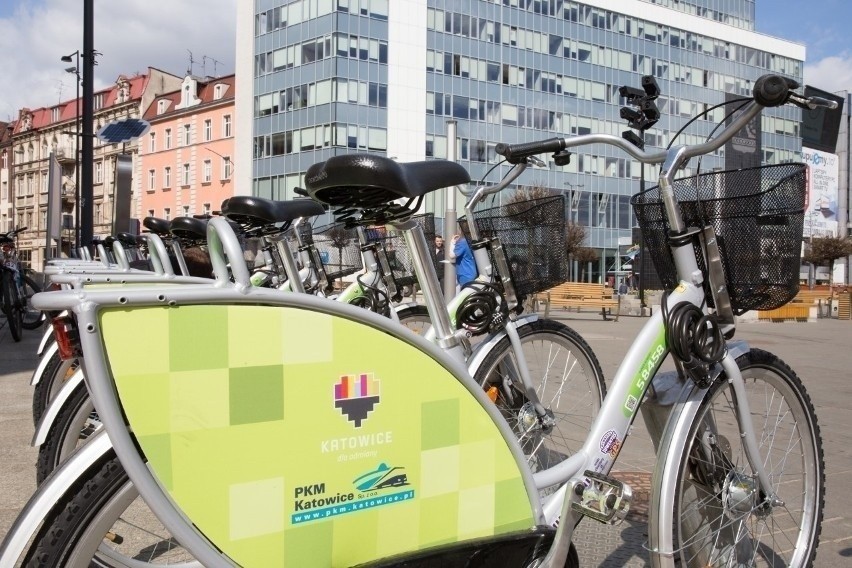 W Katowicach ma czekać ponad 900 rowerów miejskich...