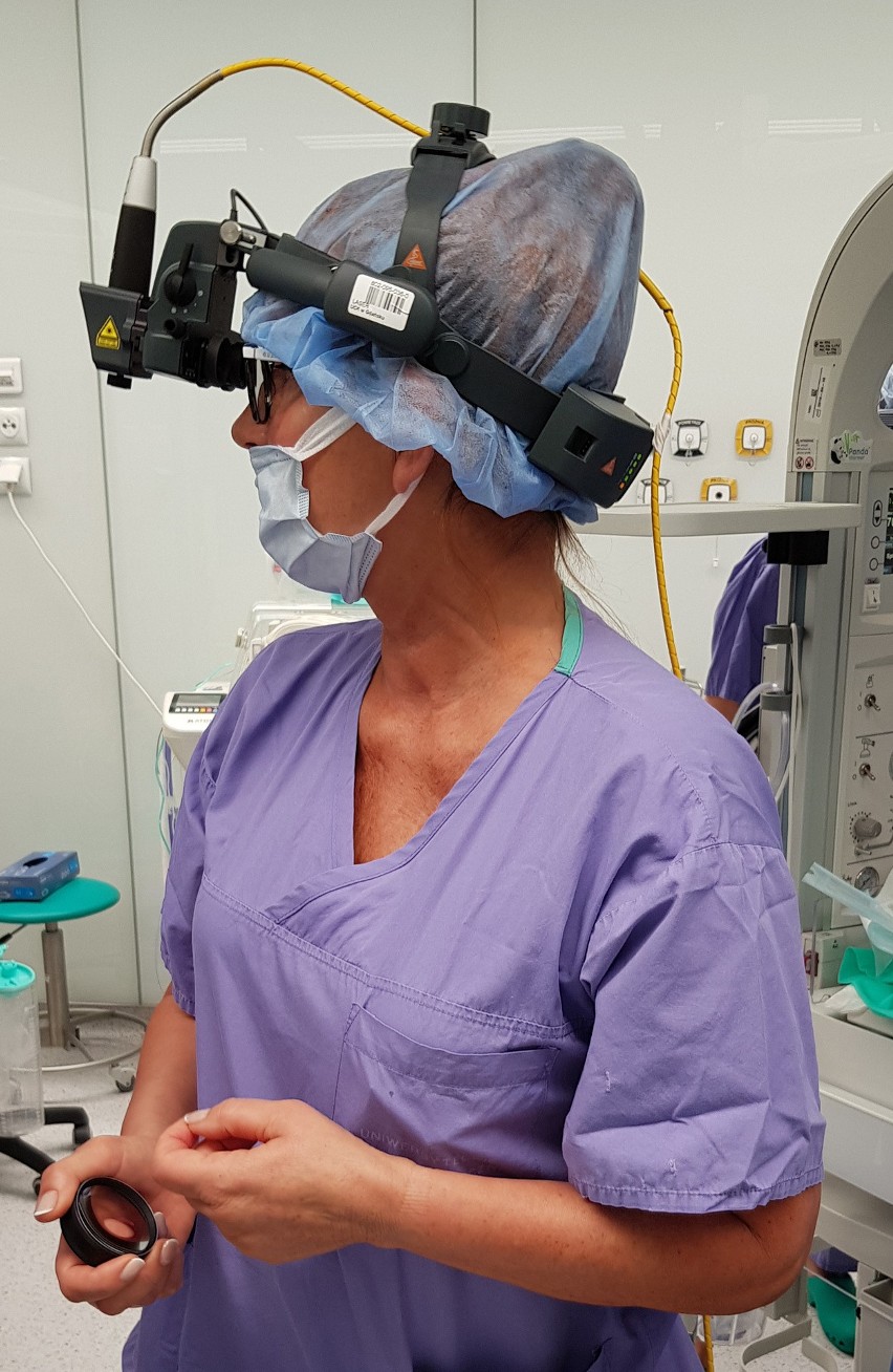 W UCK w Gdańsku po raz pierwszy wykonano laseroterapię u noworodka z retinopatią - chorobą siatkówki