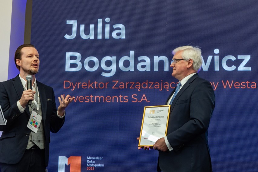 W imieniu Julii Bogdanowicz, wyróżnionej jako Menedżer Roku...