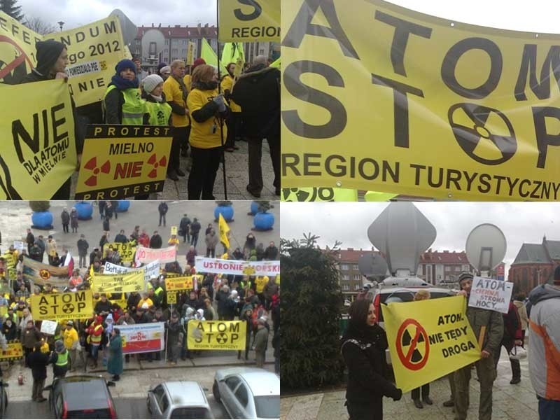 Protest przeciwko elektrowni jądrowej w Gąskach [zdjęcia, film]