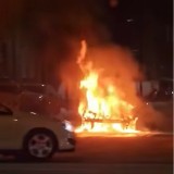 Groźny pożar samochodu w Gliwicach. Citroen spalił się doszczętnie, płonące auto było widać z daleka. Zobaczcie ZDJĘCIA