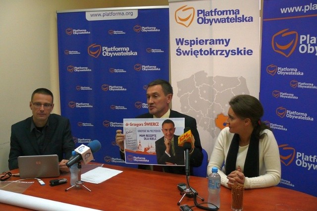 Grzegorz Świercz zaprezentował swój plakat wyborczy oraz hasło kampanii.