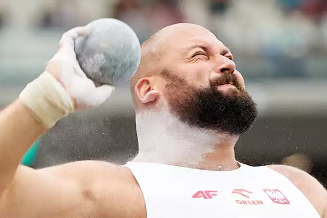 Fot. Michał Haratyk podczas lekkoatletycznych MŚ w Budapeszcie