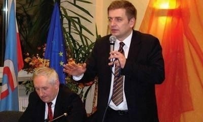 Poseł Bartosz Arłukowicz podczas piątkowego spotkania w OCK. Fot. Paweł Plinta
