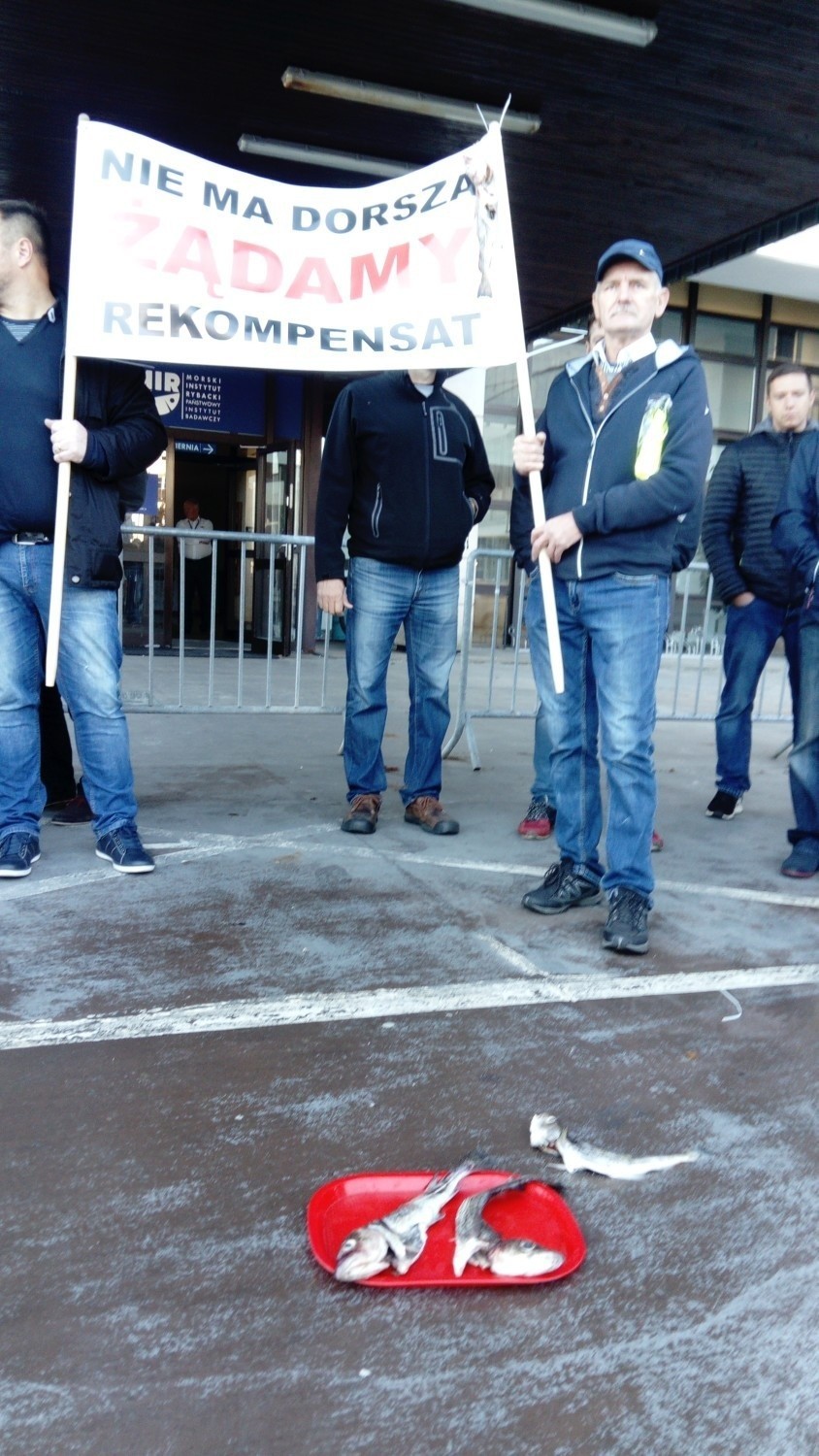 Protest rybaków w Gdyni, 6.11.2018