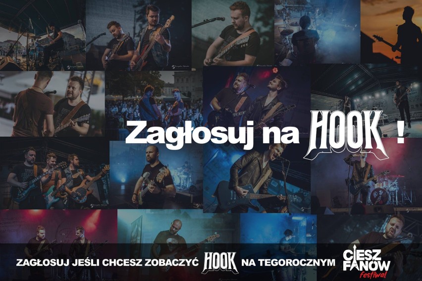 Zespół Hook ma szansę zagrać na dużej scenie CieszFanów Festiwal 2021. Możemy pomóc! Zagłosuj