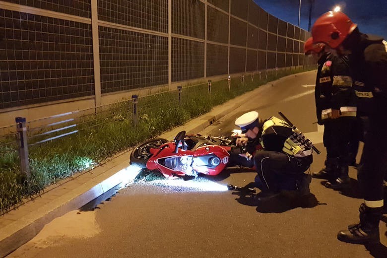 Tragiczny wypadek motocyklisty na trasie W-Z