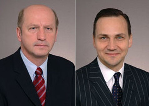 Maciej Płażyński i Radosław Sikorski.