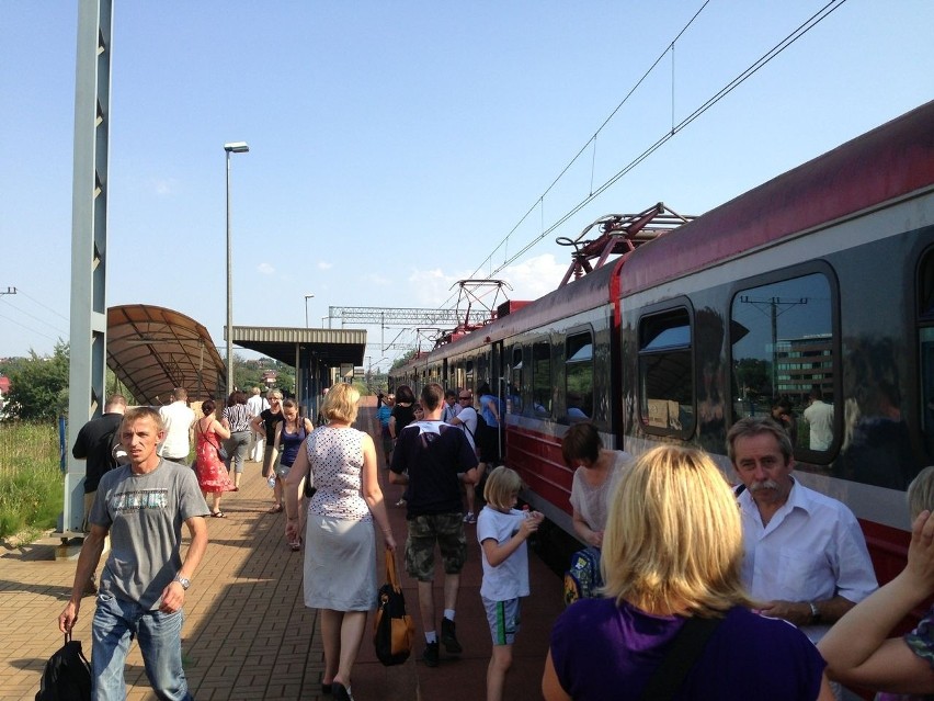 Opóźnienia pociągów na trasie Kraków-Trzebinia [ZDJĘCIA]