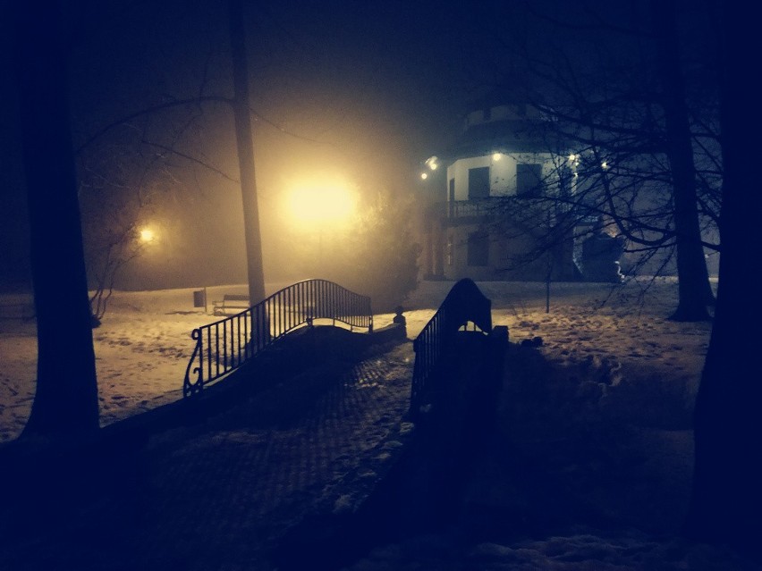 Smog w Żywcu w nocy z 4 na 5 lutego 2017