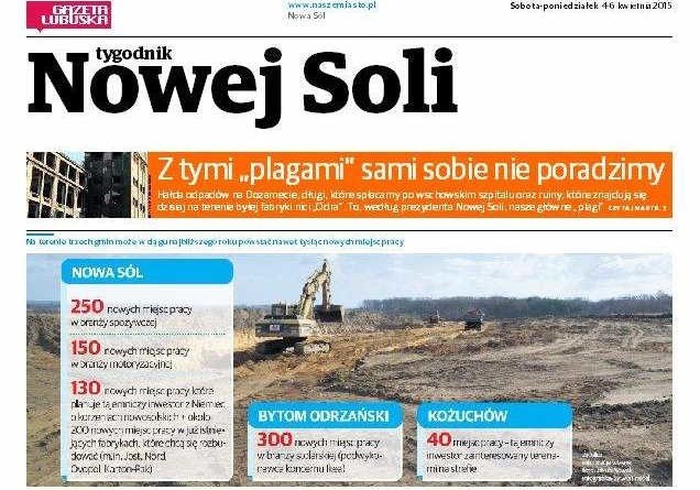 Oto okładka Tygodnika Nowej Soli