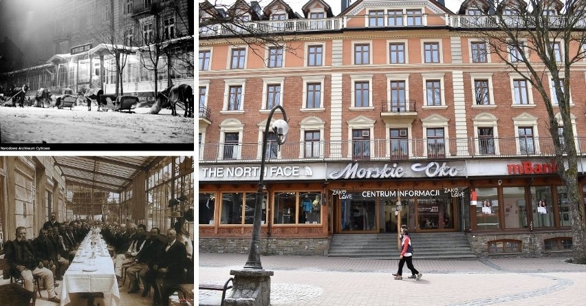 Zakopane. Hotel Morskie Oko na Krupówkach. W legendarnym budynku hula wiatr