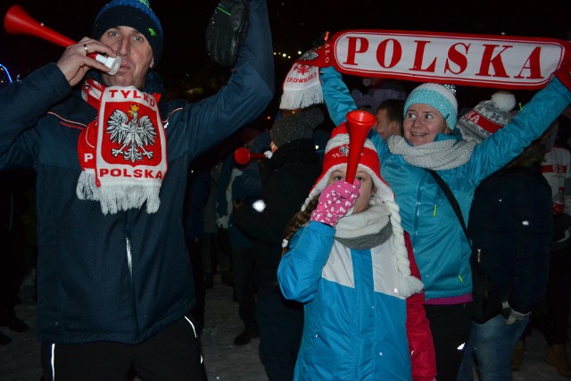 Kibice skoków narciarskich w Wiśle