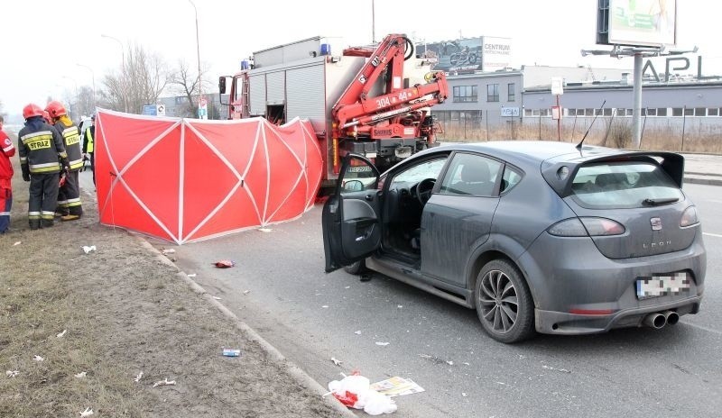 Śmiertelny wypadek na Dąbrowskiego! [ZDJĘCIA, FILM]