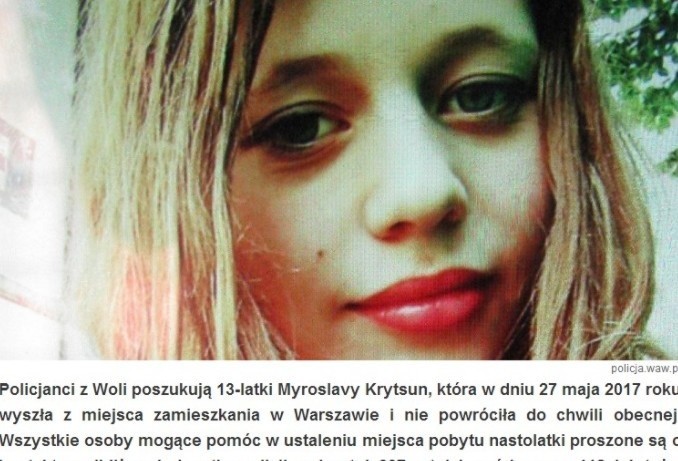 Myroslava Krystun zaginęła. Szuka jej cała Polska