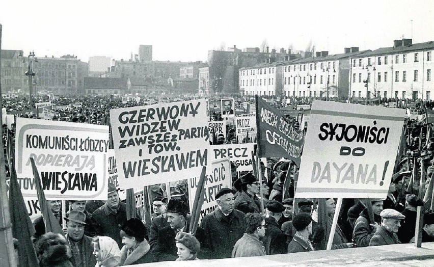 20 marca 1968  Komitet Łódzki PZPR zorganizował na pl....