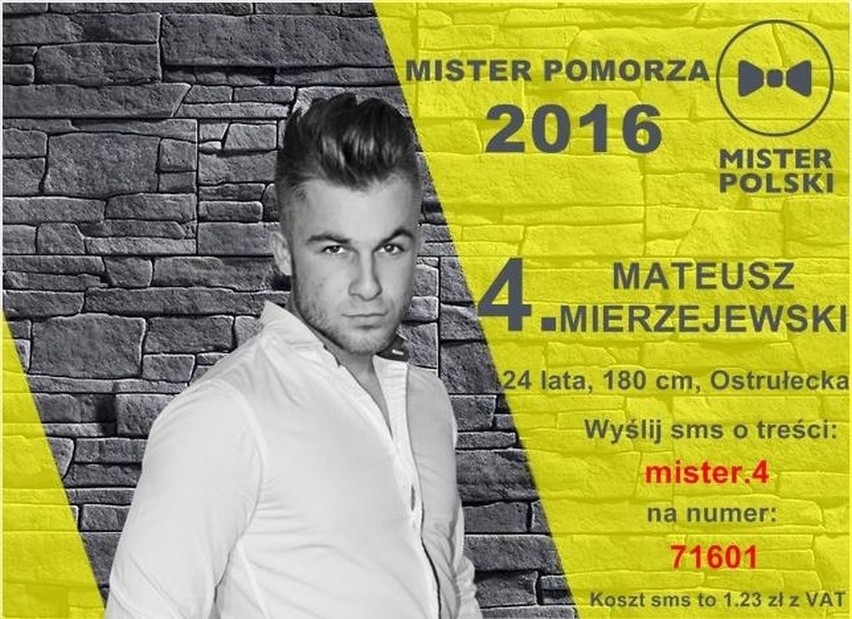 Ostrołęczanin Mateusz Mierzejewski w konkursie na Mistera Pomorza 2016