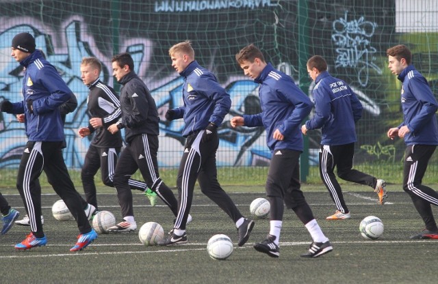 Piłkarze PGE GKS Bełchatów przygotowują się do startu rundy rewanżowej pierwszej ligi