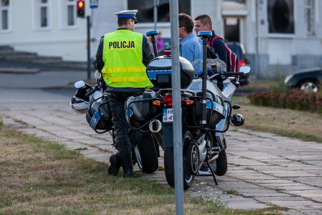 Wypadek na rondzie PoznańskimWypadek na rondzie Poznanskim