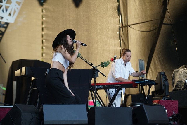 Kasia Lins wystąpiła podczas 12. Festiwalu Legend Rocka w Dolinie Charlotty.