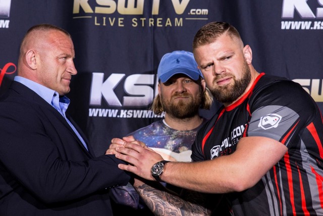 Mariusz Pudzianowski i Karol Bedorf, konferencja przed galą KSW 44