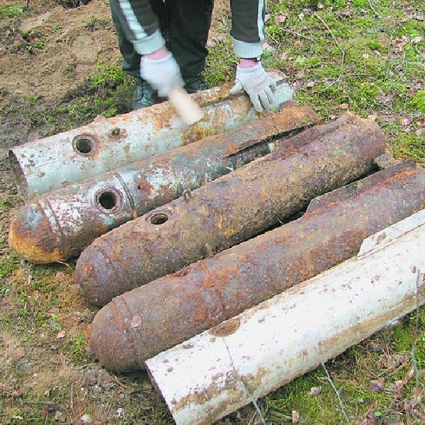 Zalezione w marcu na Luftmunie bomby spadochronowe typu LC50C