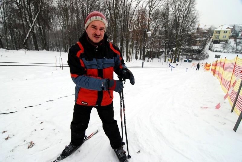 W Sandomierzu czynny jest wyciąg narciarski