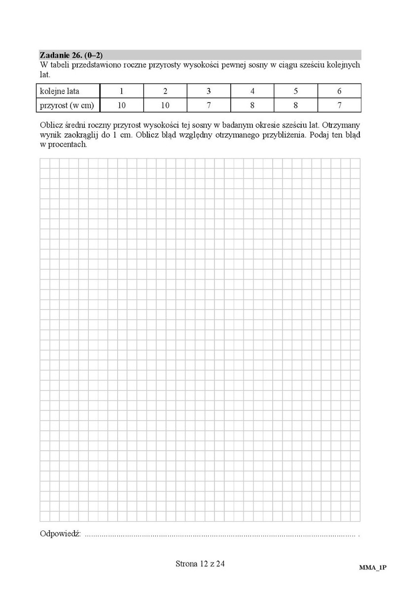 Matura 2016: Matematyka poziom podstawowy [ODPOWIEDZI,...