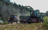 Pożar sieczkarni kukurydzy na polu w Sierakowicach - uratowano mienie wartości 200 tys. zł