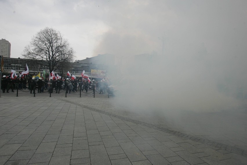 Zamieszki na ulicach Katowic
