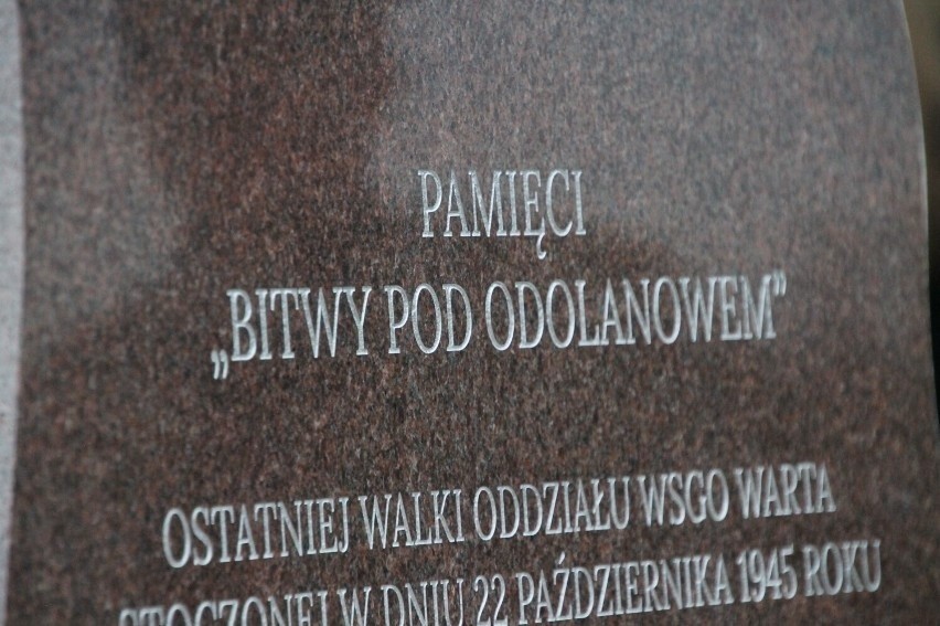 Nowy pomnik poświęcony bitwie pod Odolanowem oraz mural z...