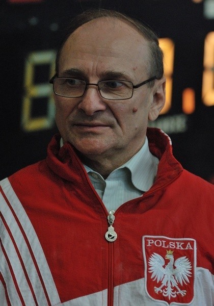 Trener sztangistów AKS, Franciszek Bochenek.