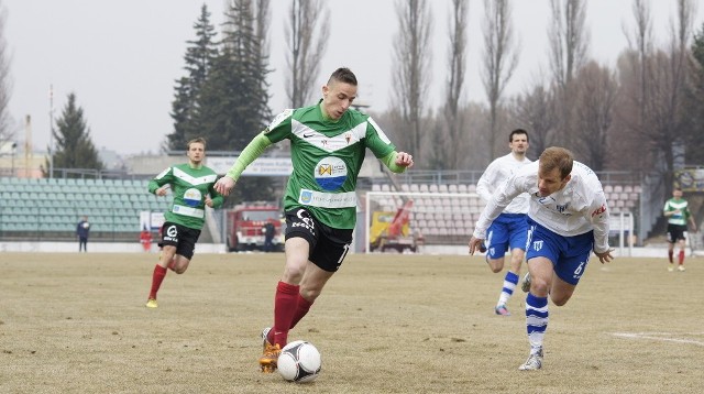 Jakub Bąk w barwach GKS Tychy.