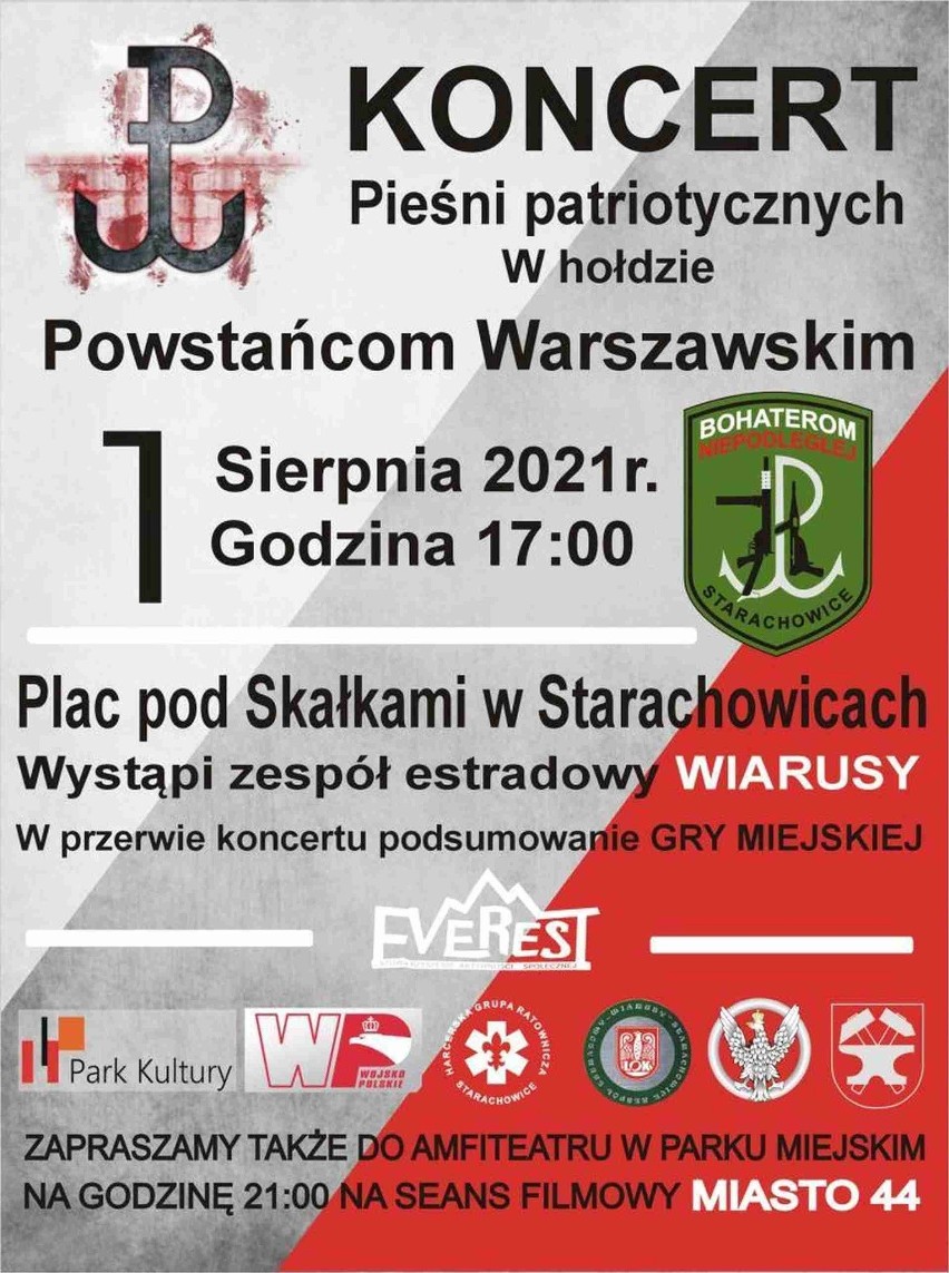 Wiarusy zaśpiewają w Starachowicach, dla powstańców warszawskich. Potem film "Miasto 44"