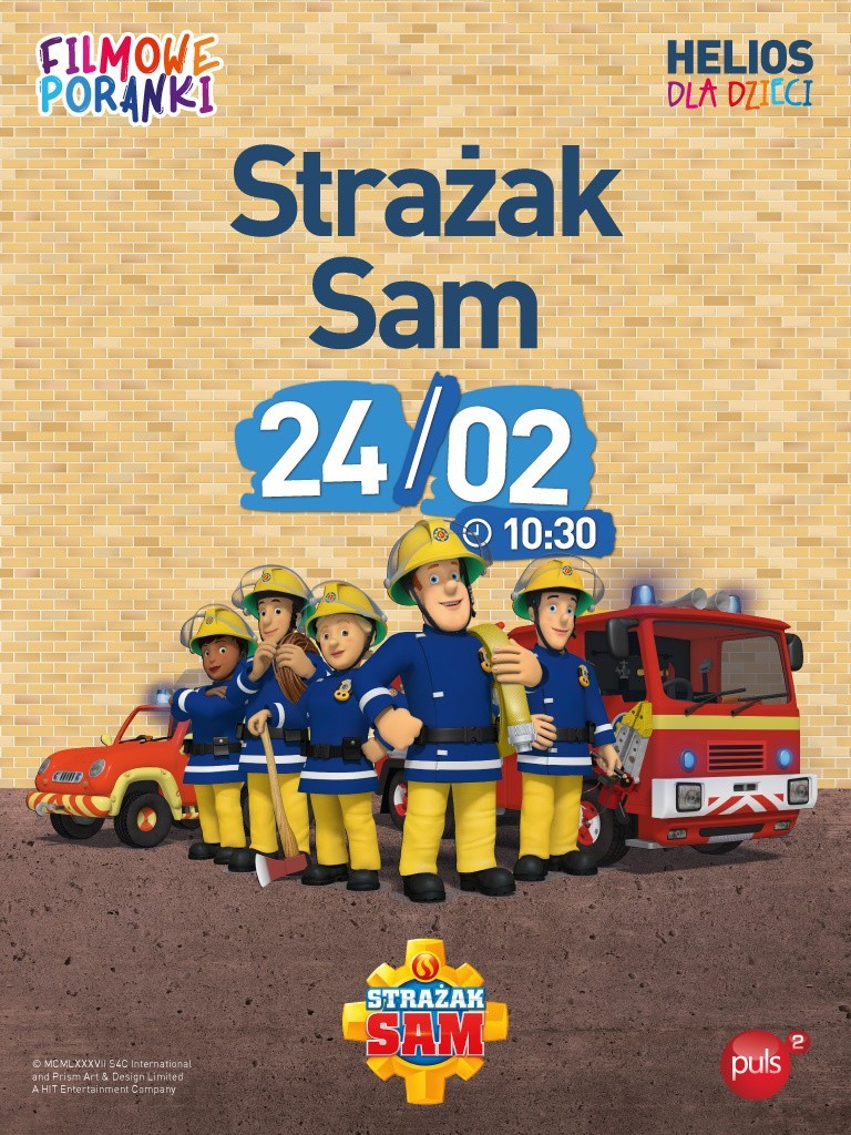 Strażak Sam na dużym ekranie podczas kolejnej edycji Filmowego Poranka w kieleckim Heliosie!