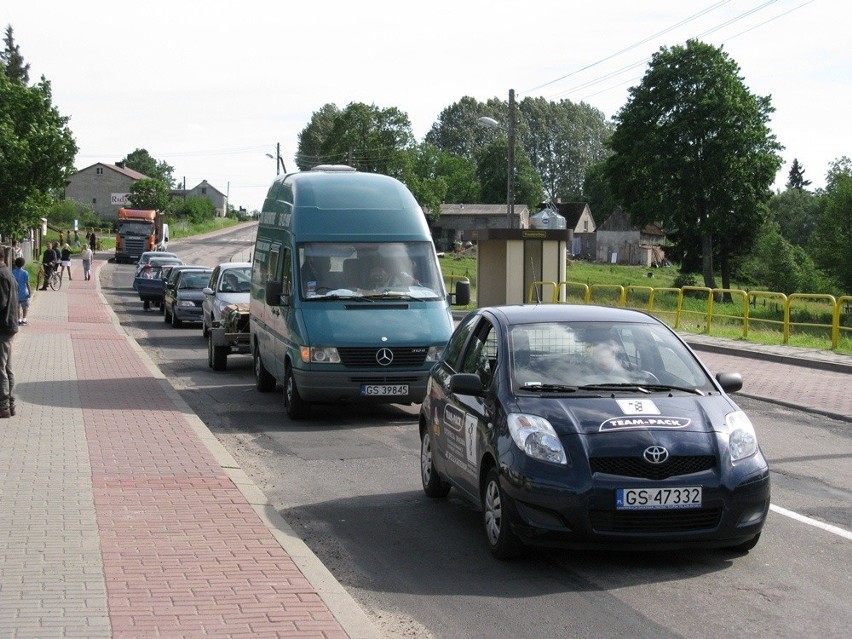 Blokada drogi krajowej nr 21 w Trzebielinie