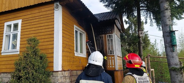 Pożar domu w Lipniku
