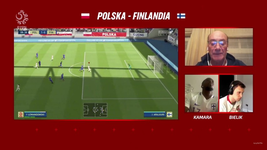 FIFA 20. Polska dwukrotnie ograła Finlandię. Zagrali Krzysztof Piątek i Krystian Bielik przeciw Finom. Komentował Dariusz Szpakowski