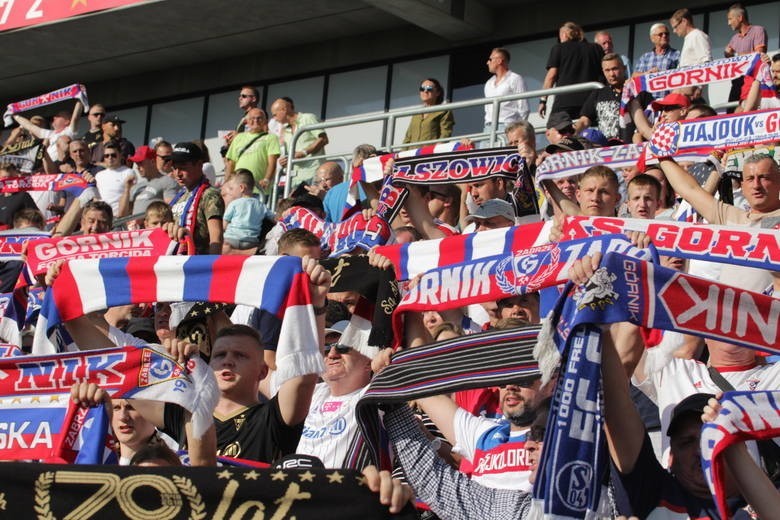 26.07.2019. Kibice na meczu Górnik Zabrze - Zagłębie Lubin....