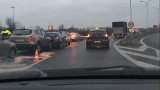 Katowice: wypadek na zjeździe z autostrady A4 ZDJĘCIA Zderzenie na węźle Murckowska