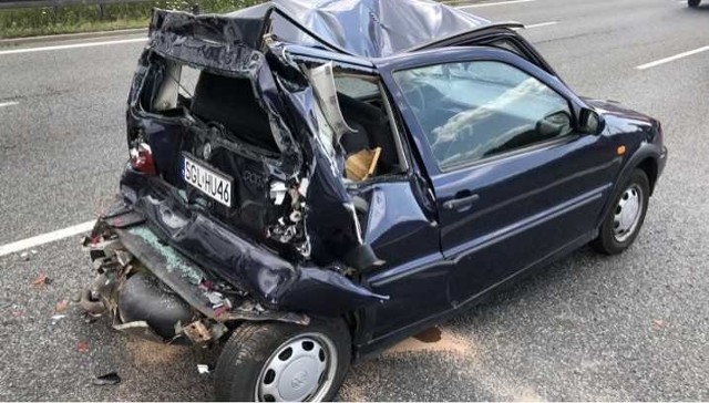 Wypadek na autostradzie A4 w Rudzie Śląskiej