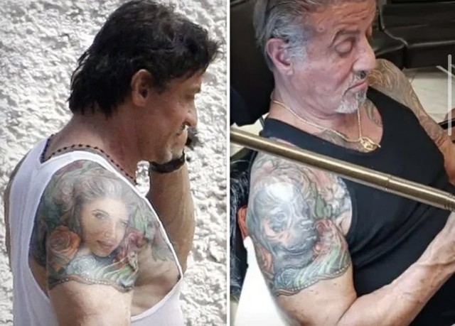 Kiedy aktor dowiedział się o pozwie, kazał zmienić tatuaż na swoim ramieniu. Miejsce żony zajął... pies