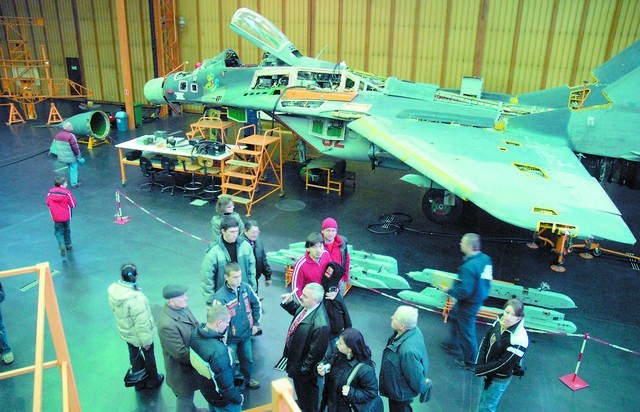 MiG 29 podczas remontu w Wojskowych Zakładach Lotniczych nr 2 w Bydgoszczy