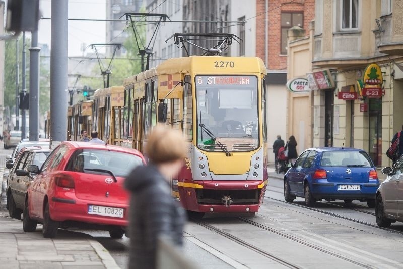 Awaria tramwajowa na ulicy Żwirki przy al. Kościuszki