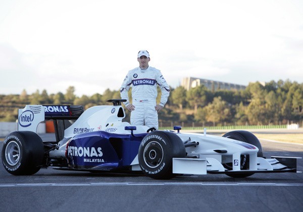 Robert Kubica podczas prezentacji bolidu BMW Sauber F1.09