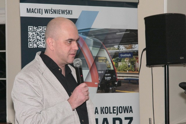 Maciej Wiśniewski, autor książki "Stacja kolejowa Grudziądz"