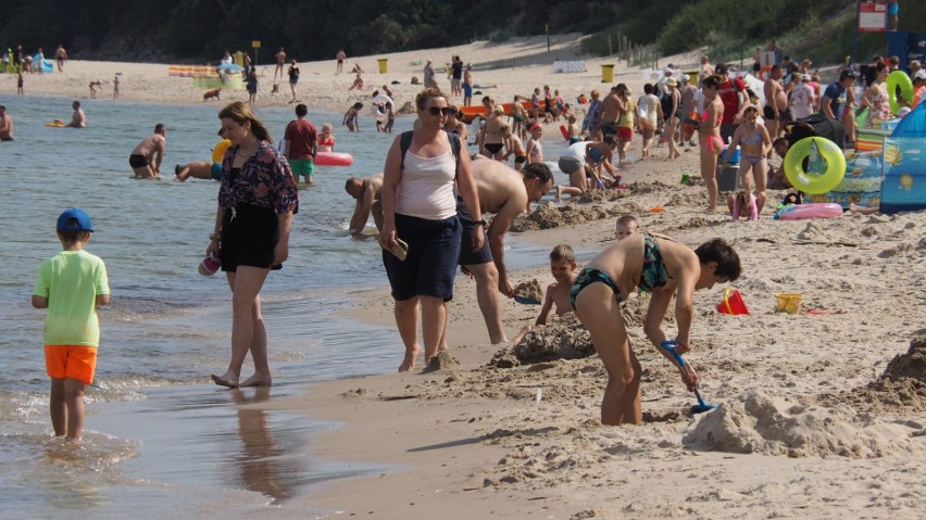 Tak we wtorek wyglądała plaża zachodnia w Kołobrzegu.