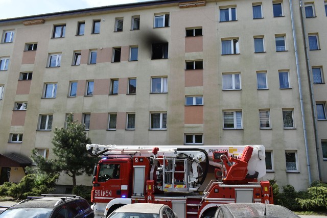 Pożar mieszkania w Olkuszu, 21 maja 2022 r.