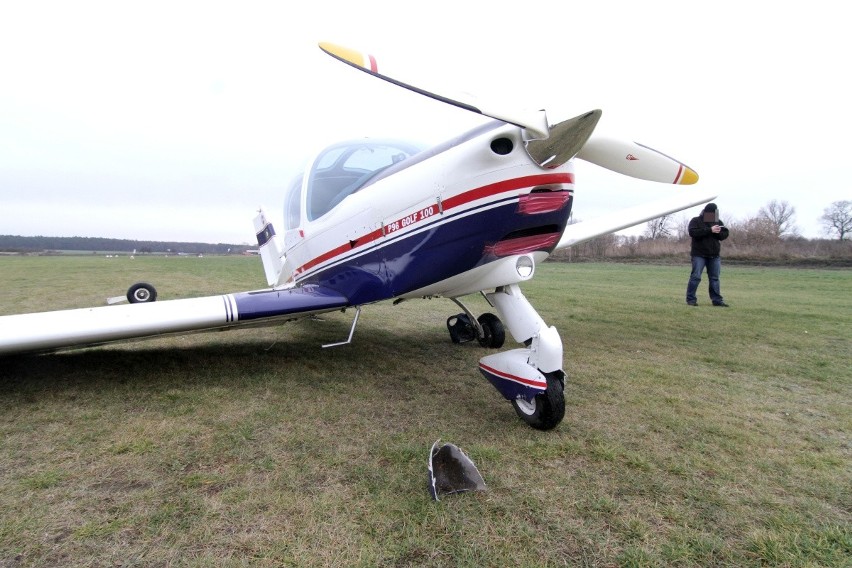 Wypadek podczas lądowania samolotu turystycznego w...